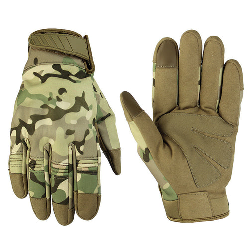 Outdoor tactical touch screen gloves