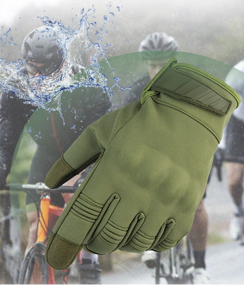 Outdoor tactical touch screen gloves